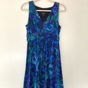 V neck tank dress with cinched waist